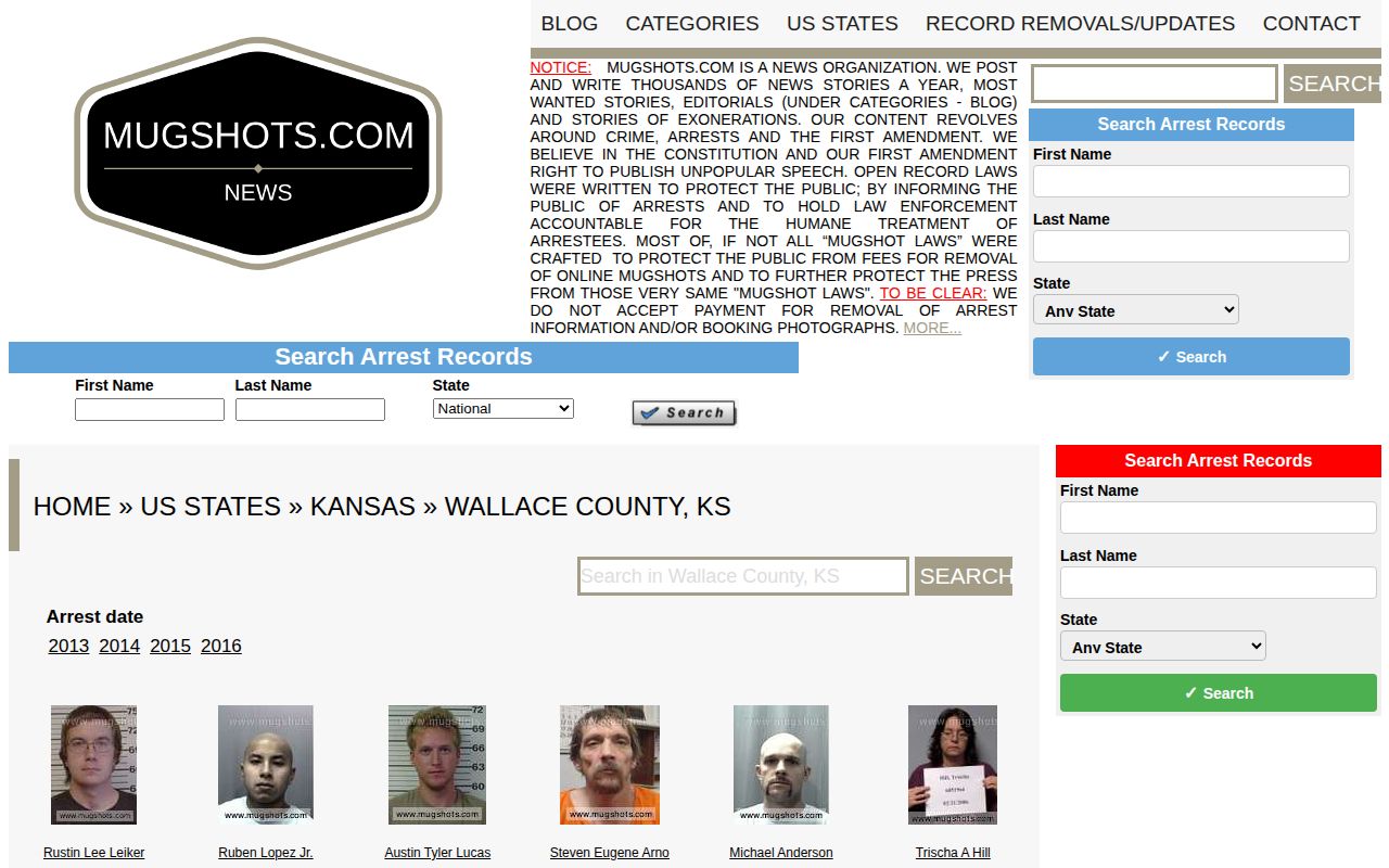 Unofficial Wallace County page context
